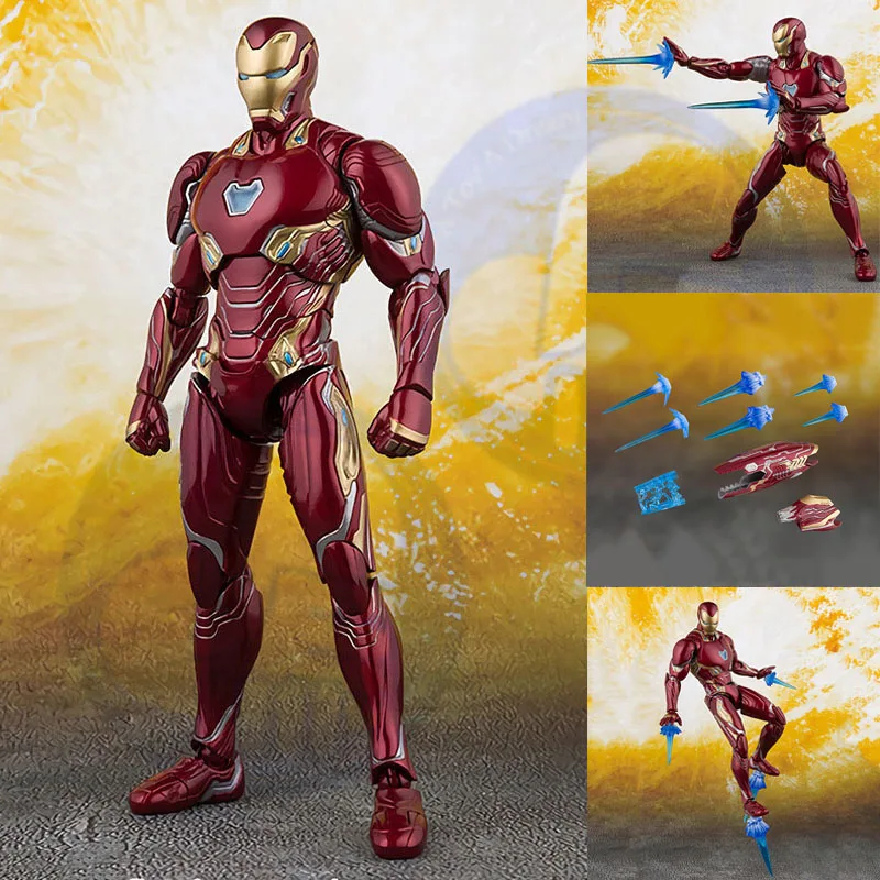 NEW Marvels Select Iron Man MK50 Mark infinity war Armor PVC Action Figure Collectible Model Toy Ironman ACGN figure Brinquedos