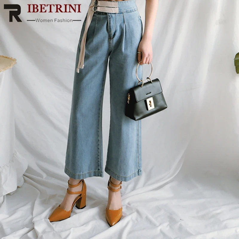 

RIBETRINI 2019 Brand New Plus Size 32-44 Covered Toe Summer Sandals 7.5cm Covered Heels Office Sandal For Ladies Shoes Woman