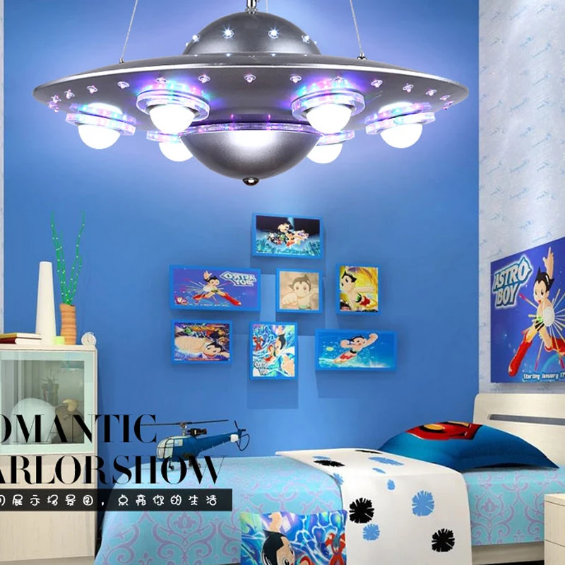 Ufo детская комната кулон Lightslampadario Bambini Abajur Infantil De Quarto Люстра для детей Детская комната Deco Enfant Chambre