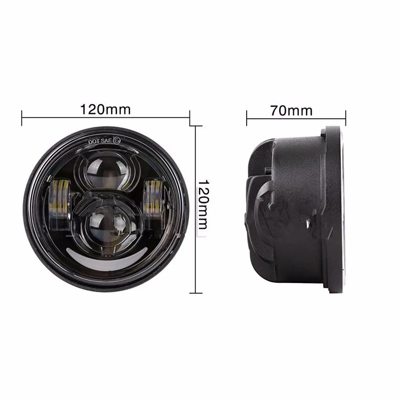 5 Inch Daymaker Projector LED Headlights DRL for Harley-Davidson Dyna Fat Bobx