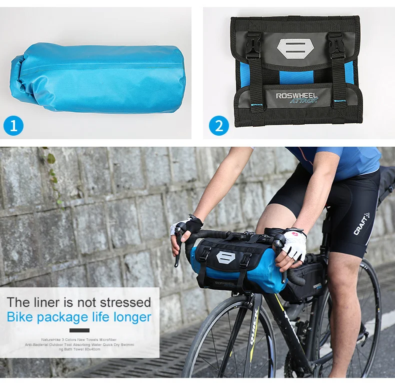 Top ROSWHEEL ATTACK Bicycle Front Tube Bag Bike Handlebar Bag Pack Cycling Storage Front Frame Pannier Accessories Bike Baskets 5 Top ROSWHEEL ATTACK Bicycle Front Tube Bag Bike Handlebar Bag Pack Cycling Storage Front Frame Pannier Accessories Bike Baskets 5