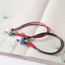 

2pcs Pottery Ceramics Bead Bracelet Red Brown Wax Cord Rope Friendship Bangle Bohemia Jewelry For Women Men Friendship Bracelet
