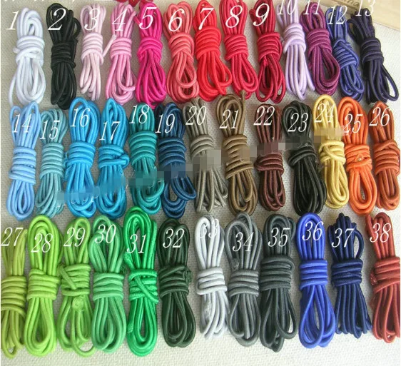 3mm Thin Fine Round Elastic Stretch Bungee Shock Cord 11 Colours Length 