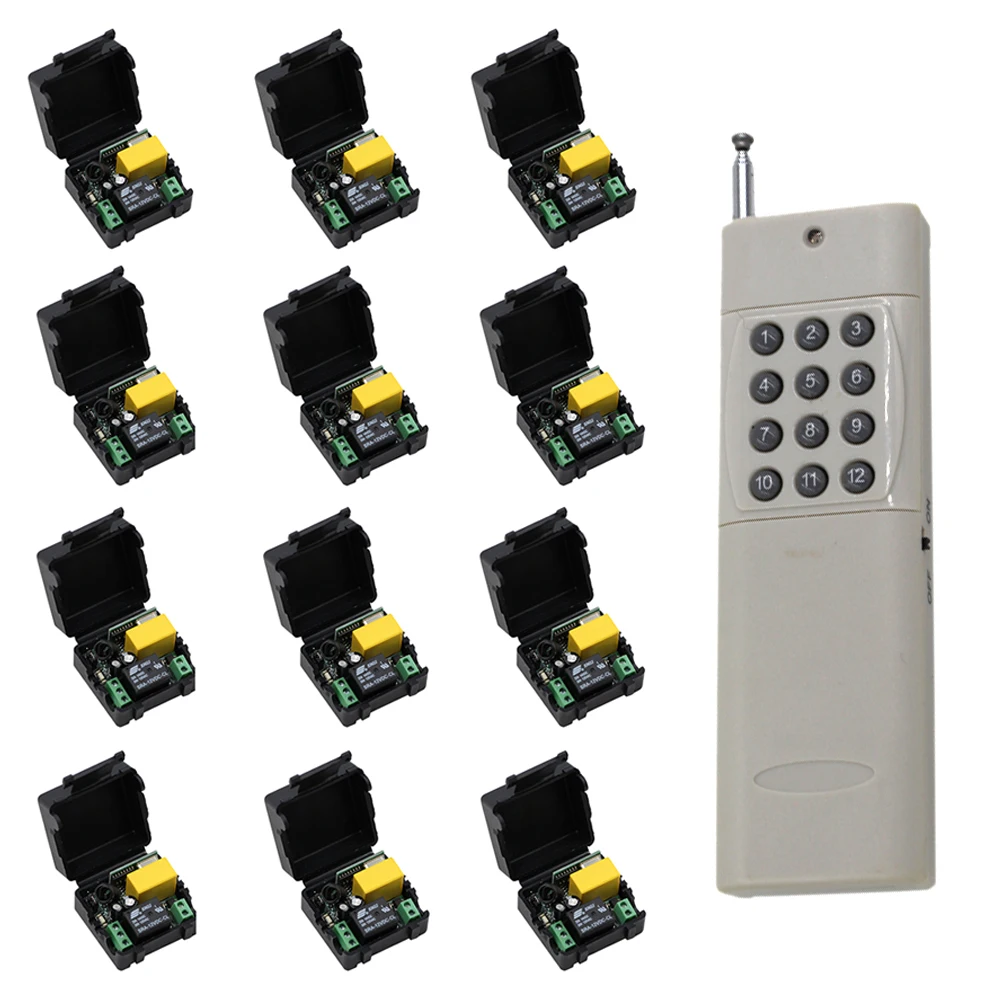 AC 220V Universal RF Wireless Remote Switch 1CH Relay Module Lighting
