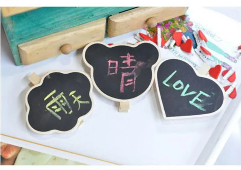 5 штук в партии милые корейские Деревянные клипы DIY Mini Clipboard для сообщения дети подарок офис клип канцелярские бесплатная доставка