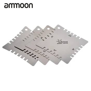 

4pcs Guitar Notched Radius Gauge Fingerboard Fretboard Measuring Tool Set High Quality Stainless Steel Guitar Parts
