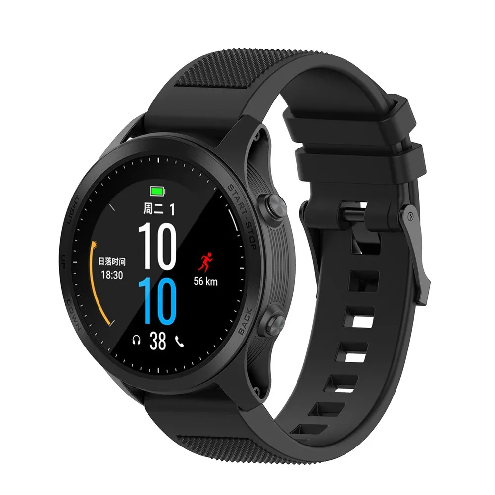 22 мм сменный силиконовый текстурный ремешок для Garmin MARQ series/Fenix 5 Plus/Forerunner945, 935 универсальный браслет