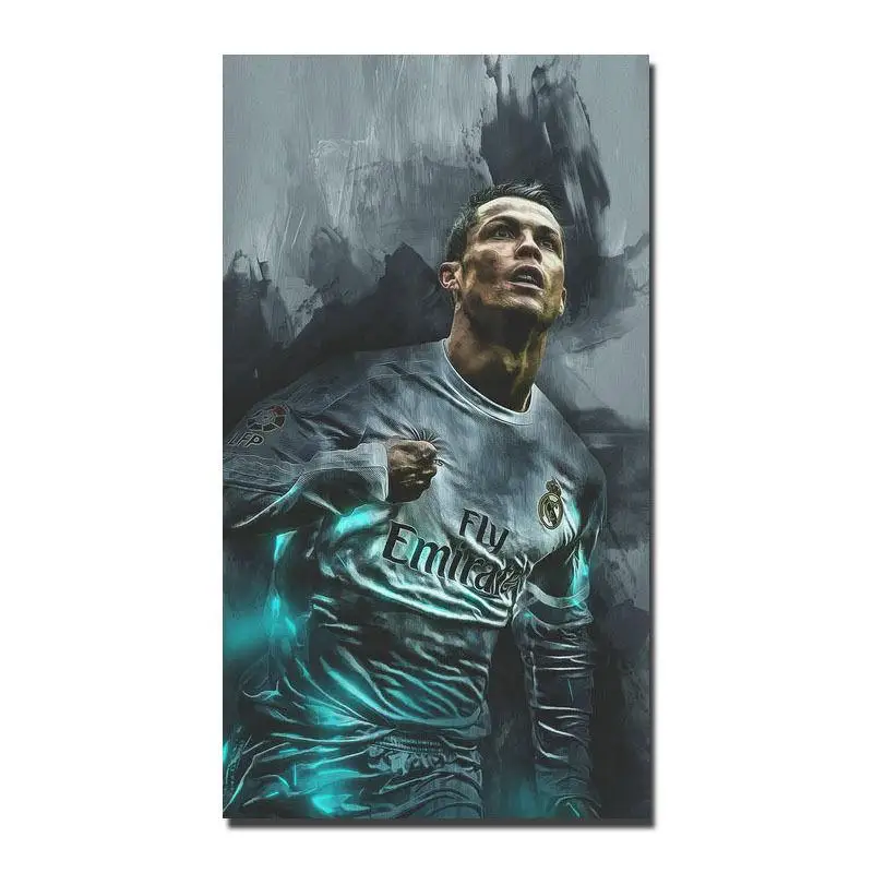 

0432A Cristiano Ronaldo Football Super Star-Wall Sticker Silk Poster Light Canvas Decoration