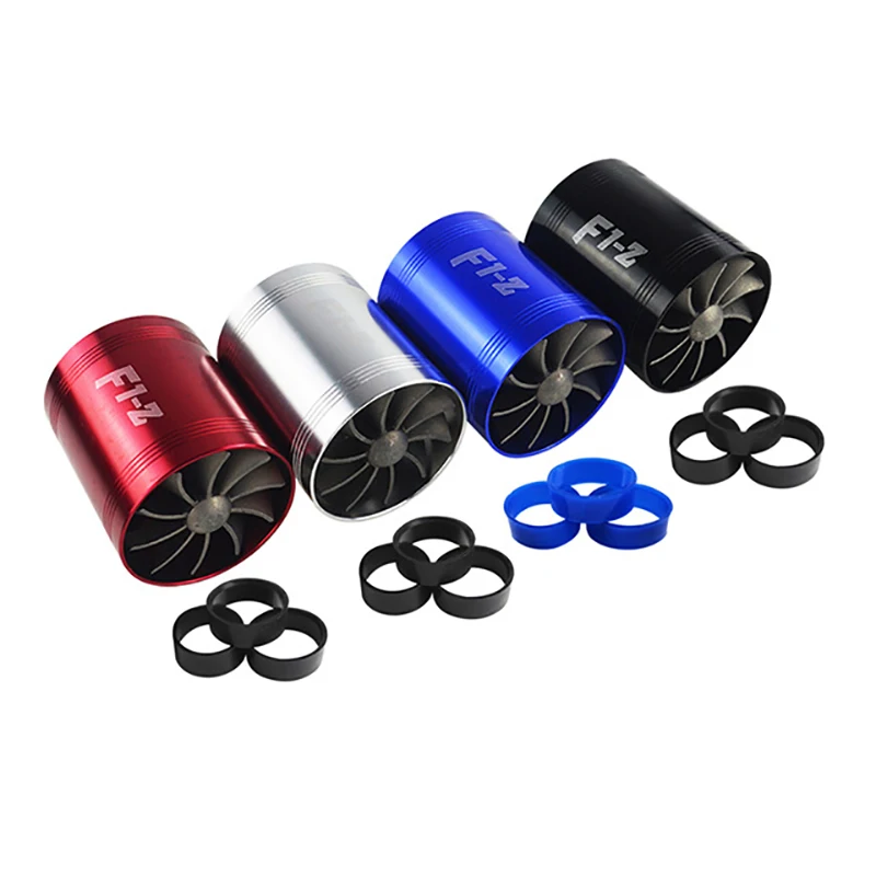 

Car modified auto-turbocharger double-head fan for general-purpose models