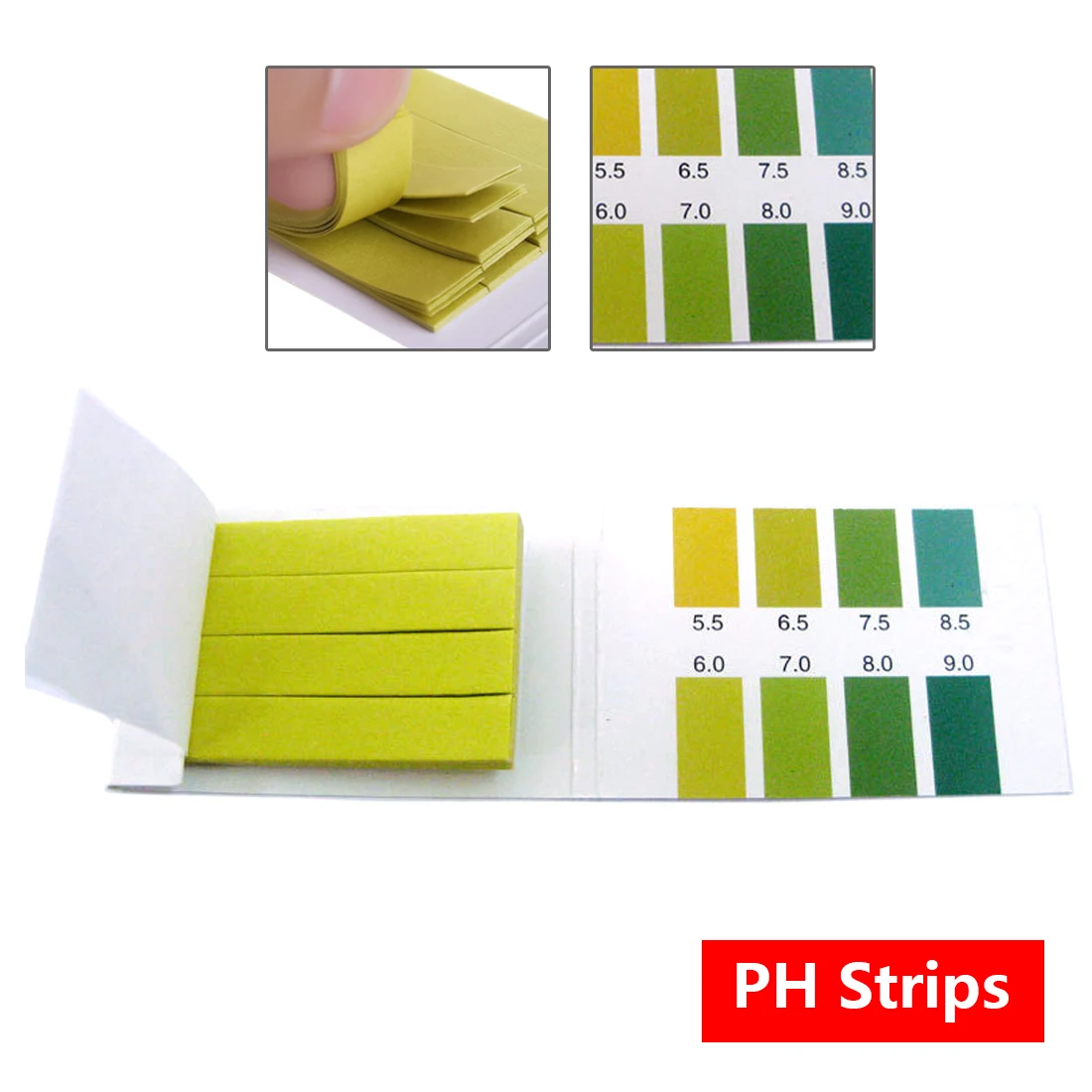 80 полосок/упаковка pH Тест-Полоски PH метр бумага PH контроллер 5,5-9,0 индикатор лакмусовой бумаги аквариум вода Soilsting Kit