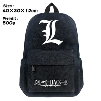 

Fashion Daypack of Anime Death Note Canvas Backpack Teenagers School Bag for Men Women Gift