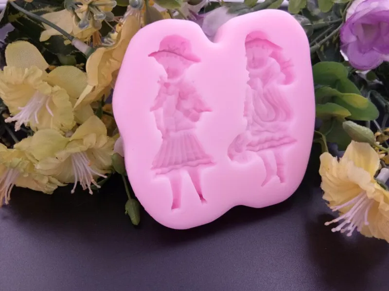Luyou 3D Princess Prince в форме помадной плесень смола форма для шоколада конфеты