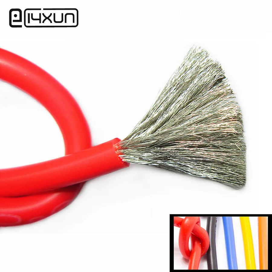 

2metre 10AWG Silicone Wire Ultra Flexiable Cable 5.3mm2 High Temperature Test Line Wire