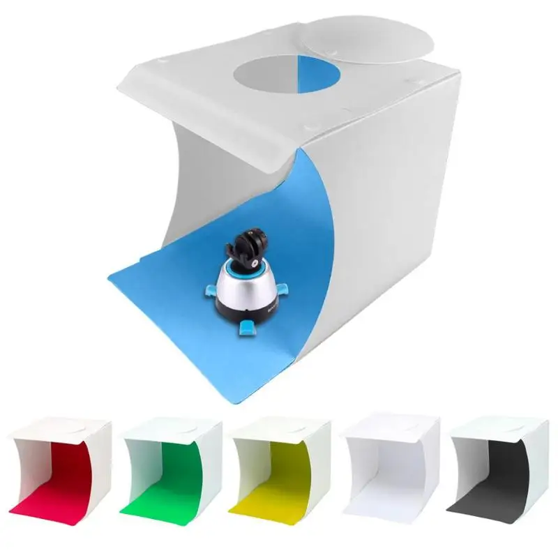 

ALLOYSEED Camera Photo Studio Tabletop Shooting LED Folding Portable Photo Studio Box Booth Photography Shooting Tent Kit