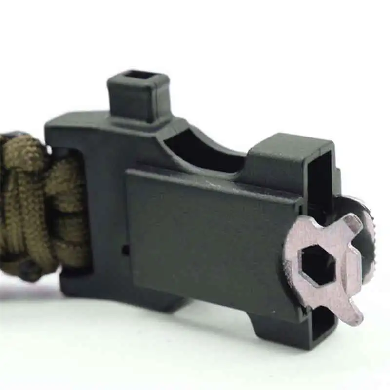 Multi-functional Outdoor Tool Survival Bracelet Camping Outdoor Survival Gear Whistle Lifesaving Braided Rope Tactical Wrist Multi-functional Outdoor Tool Survival Bracelet Camping Outdoor Survival Gear Whistle Lifesaving Braided Rope Tactical Wrist