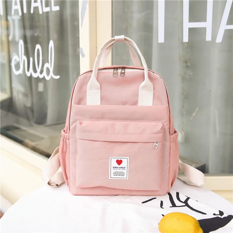 Элегантный женский рюкзак для школьников-подростков, винтажная стильная школьная сумка, Женский тканевый рюкзак, женский рюкзак, Mochila - Цвет: pink