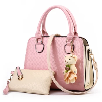 Сумки с короткими ручками для женщин дизайнерские сумки высокого качества роскошные сумки женские сумки дизайнерские сумки через плечо женские сумки на плечо - Цвет: Розовый