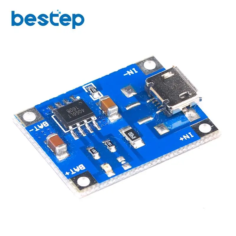 1 шт. Micro USB 5 в а 18650 TP4056 модуль зарядного устройства литиевой батареи зарядная