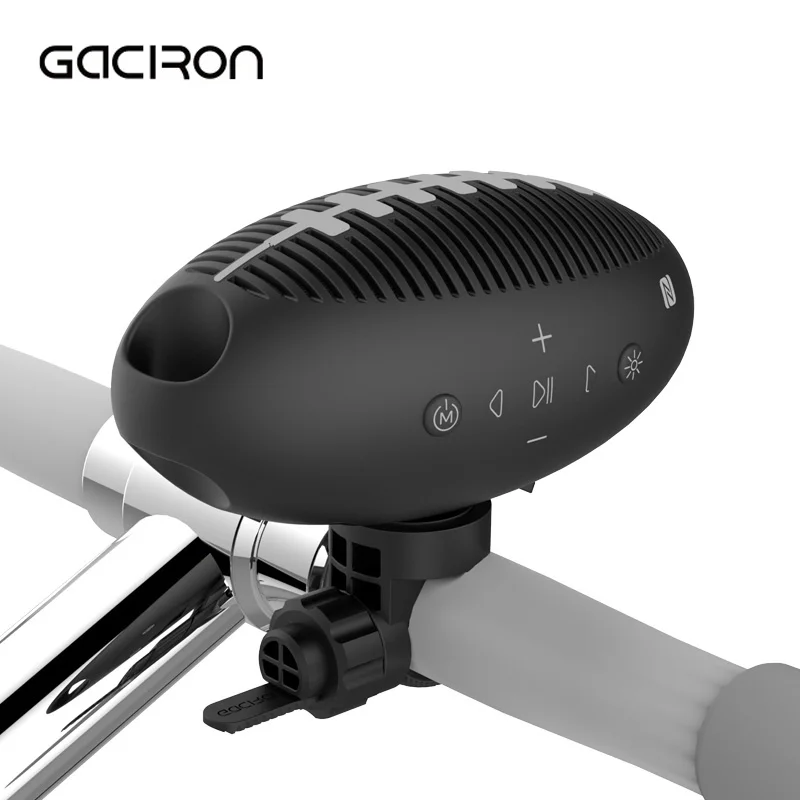 GACIRON портативный велосипедный Bluetooth динамик открытый кемпинг палатка светильник водонепроницаемый для езды на велосипеде сабвуфер 3D стерео музыка - Цвет: BTS Black