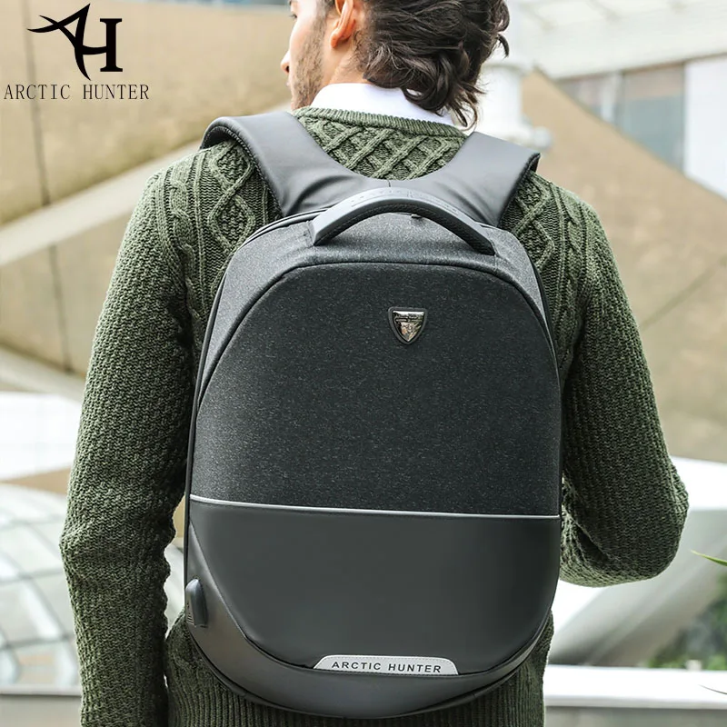 

ARCTIC HUNTER USB Charge Backpack Business Travel Laptop backpack men's Casual Shoulder Back pack Unisex bag Waterproof