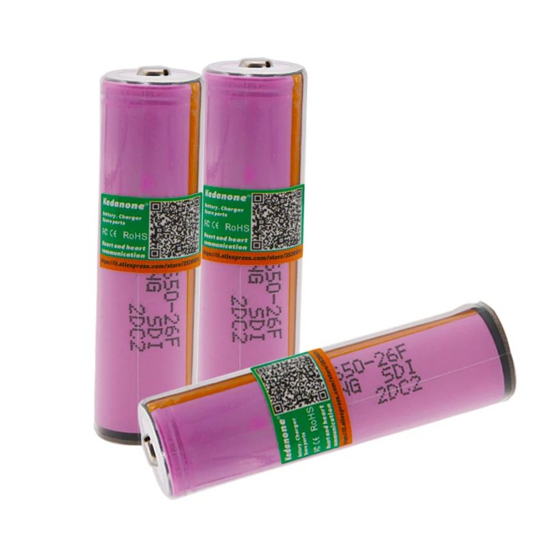Новый оригинальный 3 7 V 18650 2600AMH ICR18650 26F литиевая батарея аккумуляторная Щит защиты