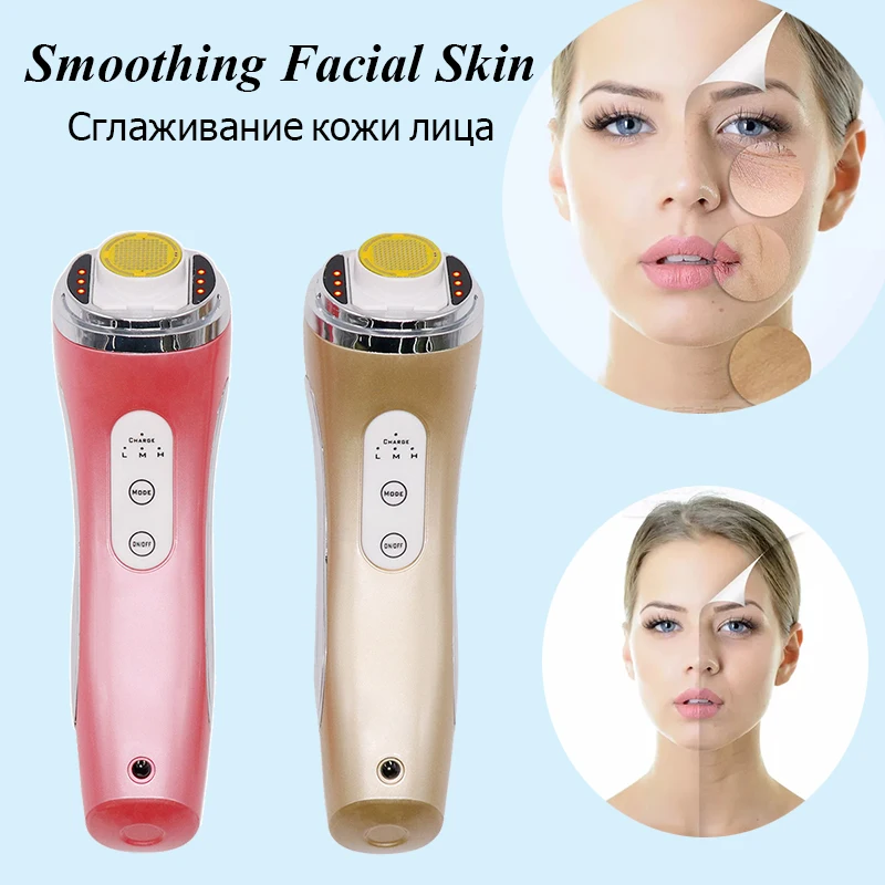 Radiofrequency Non invasive Treatment Smoothing Facial Skin Anti aging Hand Held Device wrinkles Remodeling Collagen Tools|device| |