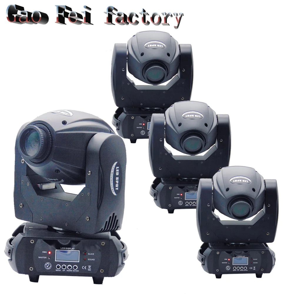 

4pcs/lot Disco Bar 3 prism double wheel small led 3-facet gobo 60w spot lights moving head 60w