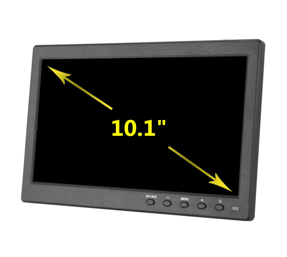 ЖК монитор HD1024 * 10 1 для автомобиля 600 дюйма домашней безопасности ПК/ТВ дисплей