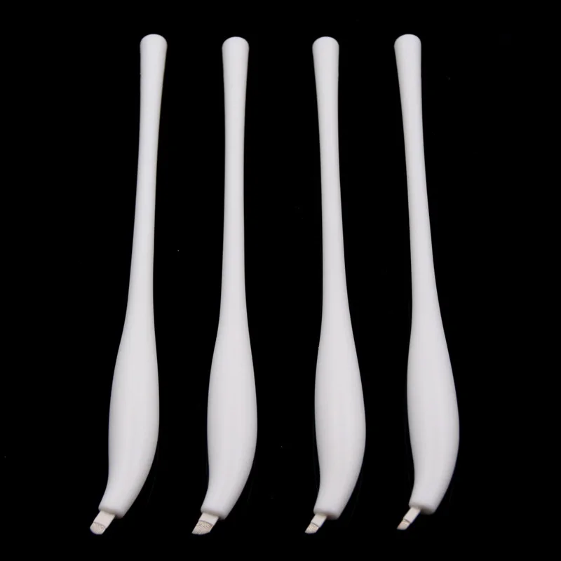 Triturou a Composição Permanente da Sobrancelha da Agulha Microblade com 9f Pces Esterilizaram Microblading Descartável Caneta Manual - 12f 16u 14u18u 30 4 Cheap Pistola para tatuagem