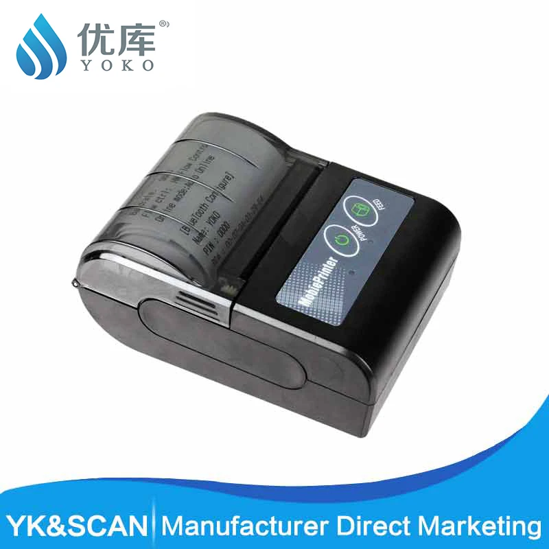 

Yoku Small Receipt Thermal Printer 58mm Bluetooth Android * IOS Support YK-58HB4 Paper Loading Easily Convenient