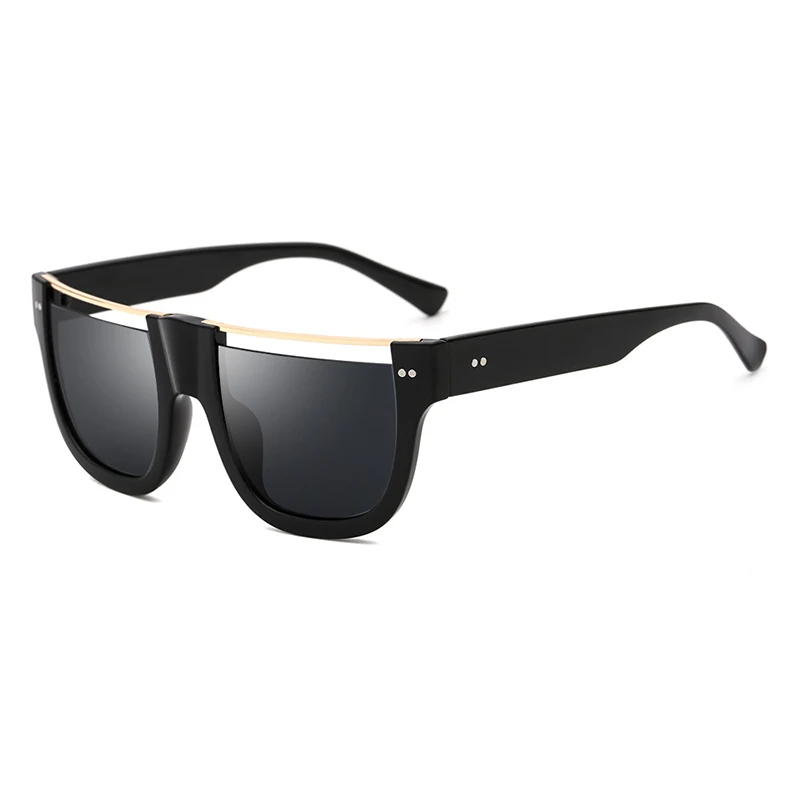 HBK, высококачественные мужские солнцезащитные очки, фирменный дизайн, большие квадратные полуоправы, солнцезащитные очки для мужчин, Роскошные, унисекс, УФ, Occhiali Da Sole
