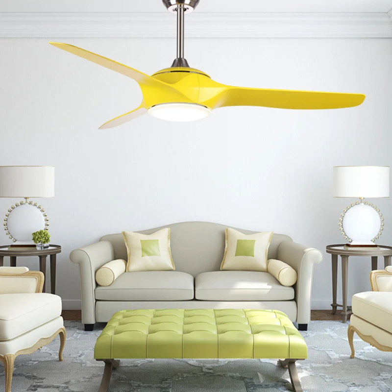 Us 350 0 Modern Ceiling Fan Lamp Led Bulbs Brown Ceiling Fans With Lights Remote Control Led Light Living Room Diningroom Lighting In Ceiling Fans