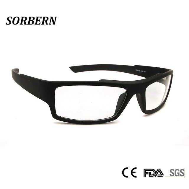 US $13.42 SORBERN New TR90 Sports Eyeglasses Frames Men Light Weight Square Optical Frame Outdoor Eye Glasses