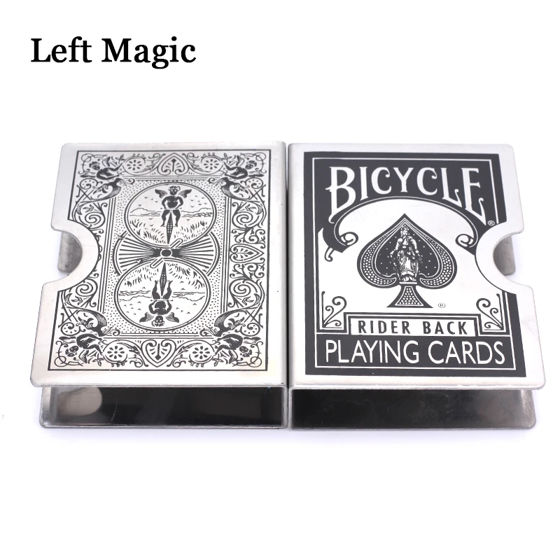 

1 Pcs Stainless Steel Bicycle Card Clip Playing Card Holder Magic Tricks Deck Magic Props For Protect Poker Magic Props