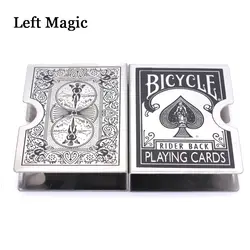 1 шт Нержавеющая сталь карты bicycle Клип держатель игральных карт фокусы палубы магический реквизит для защиты магический реквизит для игры