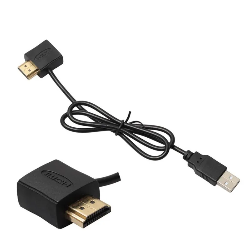 

HOT Brand Convertor + USB 2.0 Male Charger Cable Splitter Adapter 50cm HDMI Male To FemaleSupport 480i, 480p, 720p, 1080i, 1080p