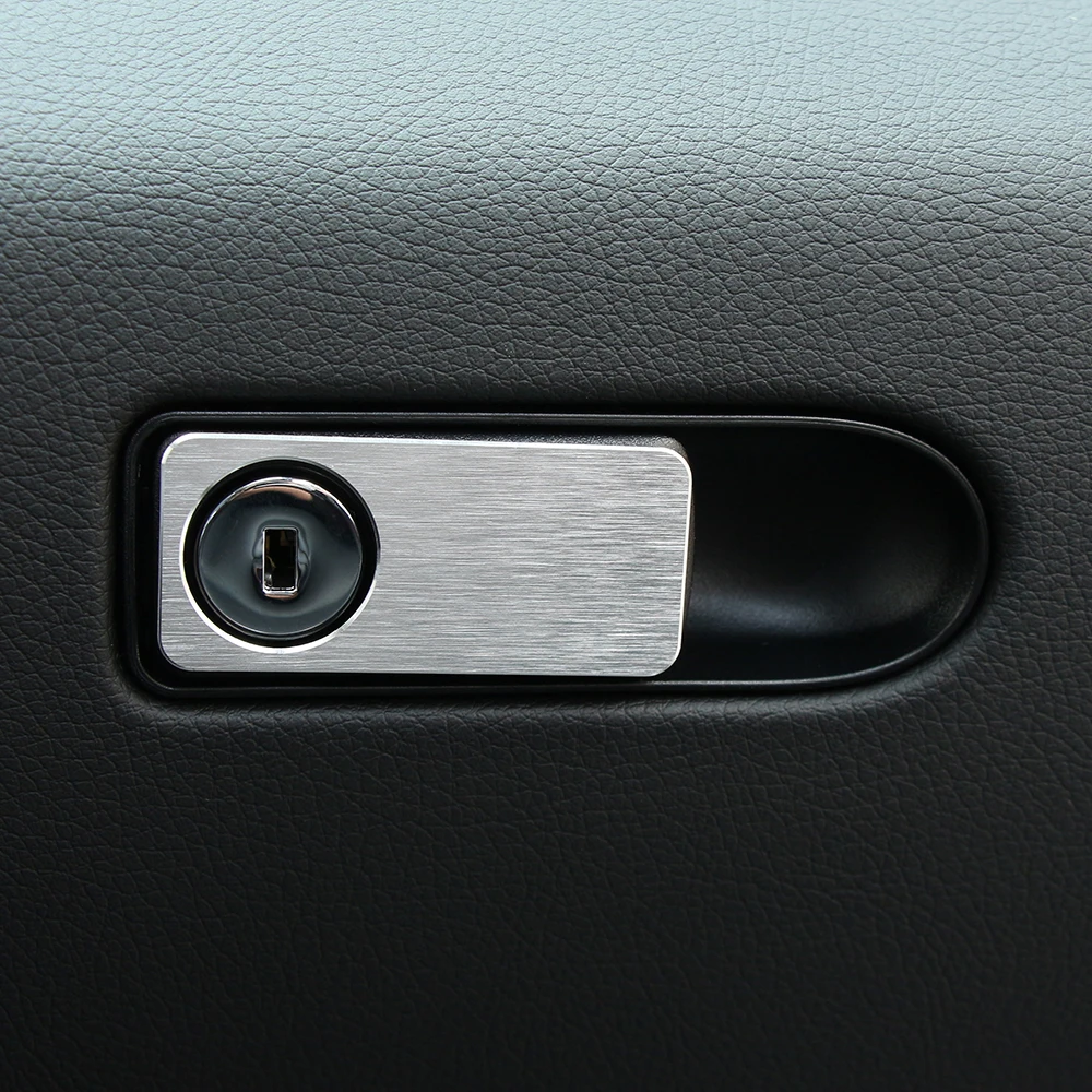 VCiiC guante caja de cerradura embellecedor decorativo para Mercedes benz W205 C180 C180L C200 C200L C260 C260L GLC200 GLC260 GLC300
