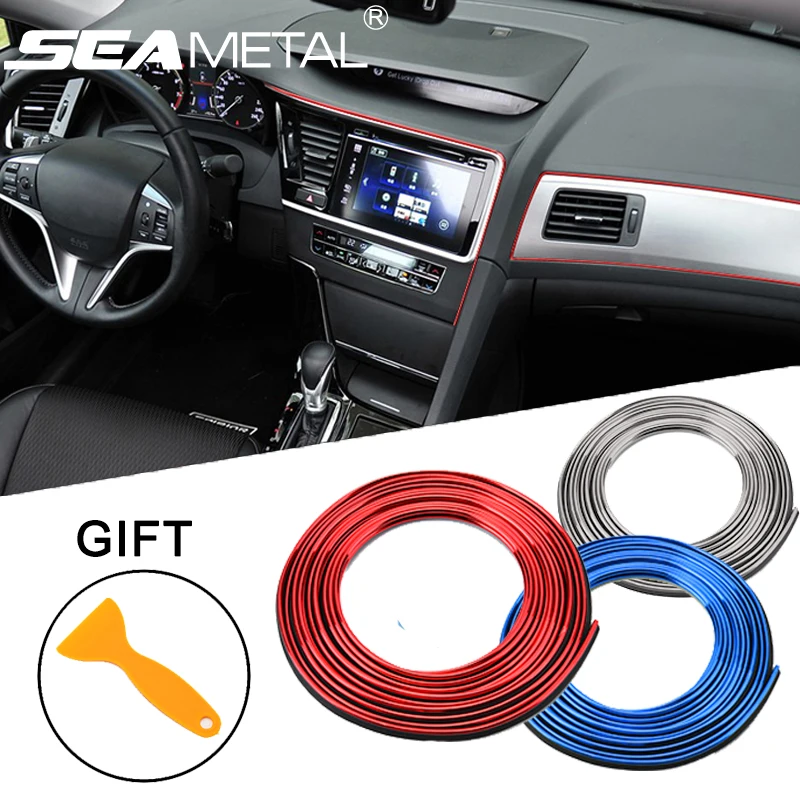 3 5 Meters Car Styling Interior Decorative Line Strips 3d Moulding