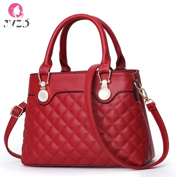 

JVZD Fashion Women's Bag, PU Leather Messenger Bag, Plaid, One Shoulder Diagonal Handbag