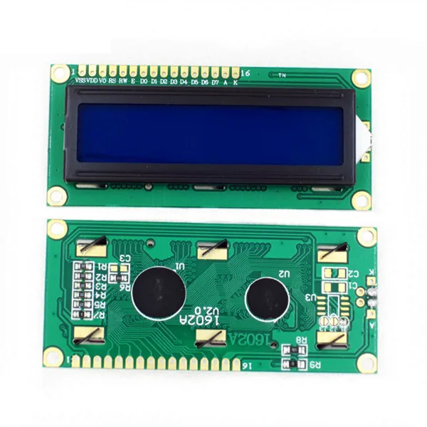 1 шт. ЖК 1602 1602 Модуль зеленый экран 16x2 символьный светодиодный дисплей Module.1602 5 В синий/Gree экран и белый код для