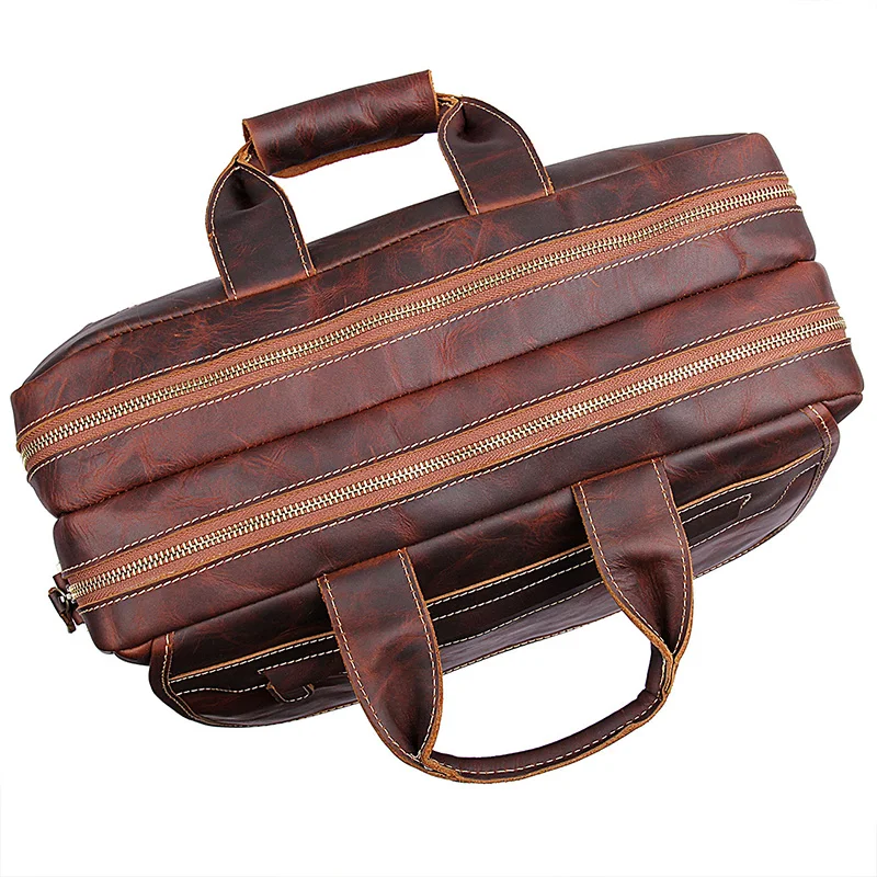 JMD гарантия натуральная кожа Винтажный стиль портфель деловой чехол сумка для ноутбука 7085