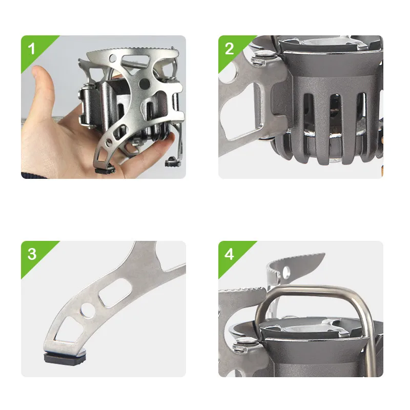 Fogão de Acampamento Fogão a Gás Brs-8 sem Tanque de Gás Portátil Óleo Multi-uso Fogão Piquenique Cozinhar Brs - Gás 5 High Quality Esporte e Lazer