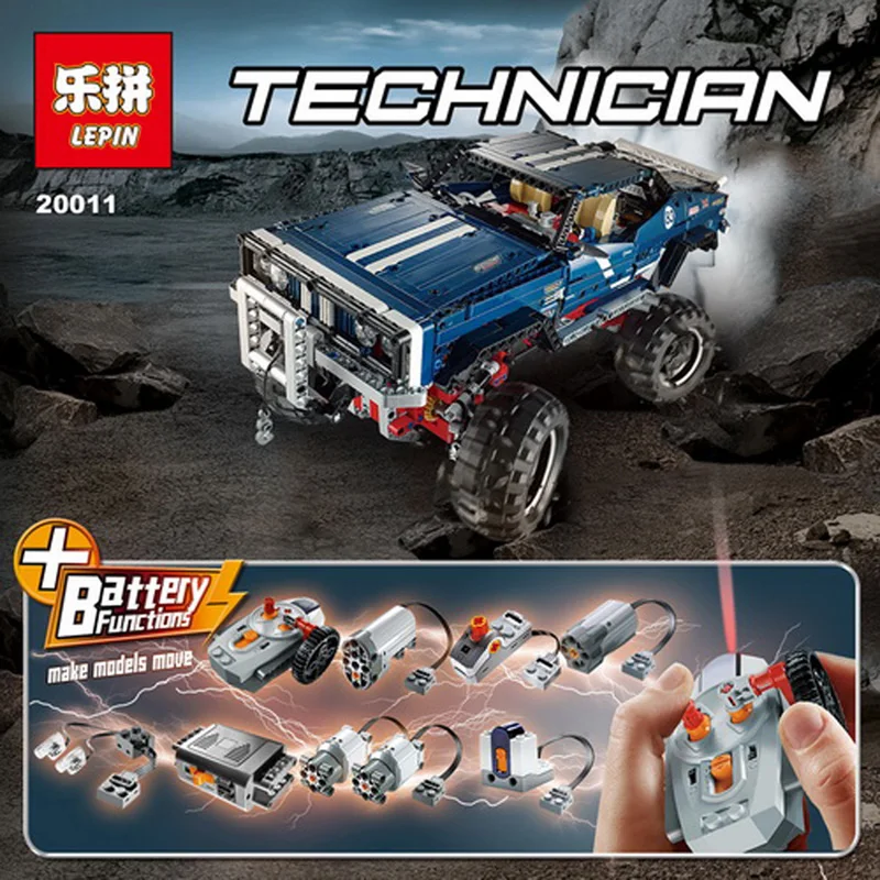 

Lepin 20011 1605Pcs LegoINGlys Technic Science Technology Series Control Cross Country Vehicle Assembled Block Toys 41999