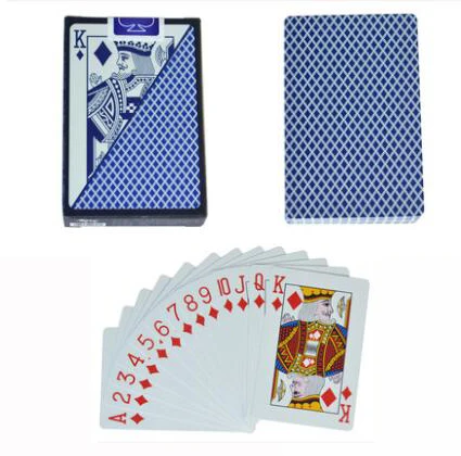 6688 BLUE ПВХ шаблон пластиковые водонепроницаемые взрослые игральные карты игры в покер карты; настольные игры 58*88 мм карты - Цвет: 6688 BLUE
