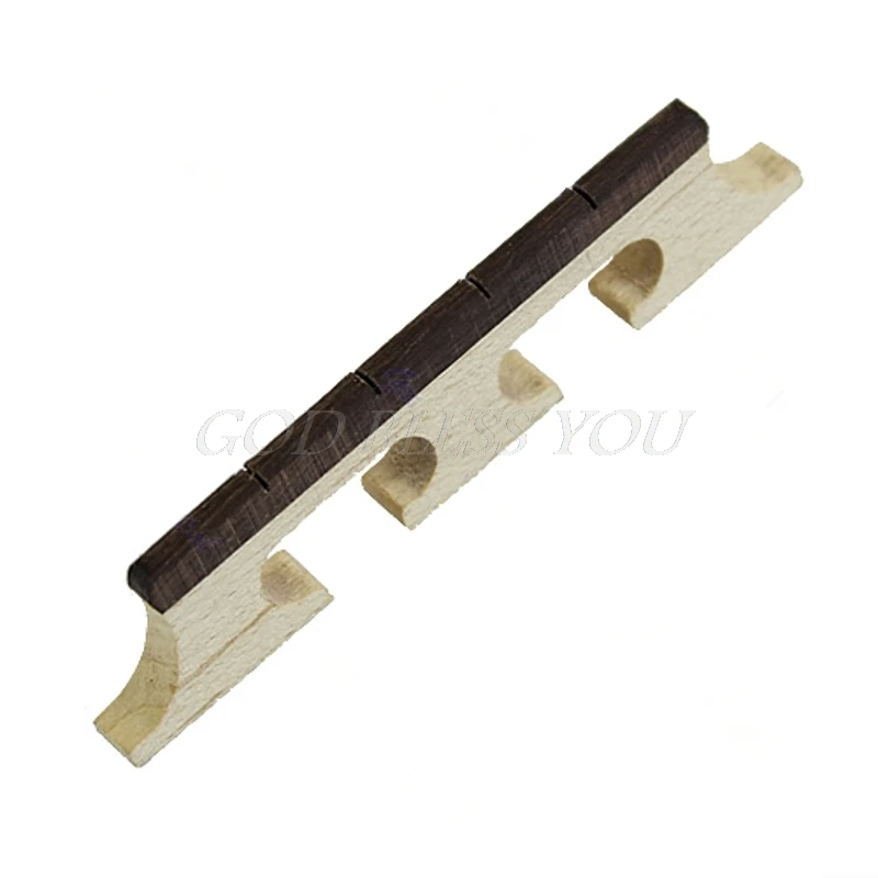 

New Maple And Ebony Bridge For 4 String Banjo Ukulele Drop Ship
