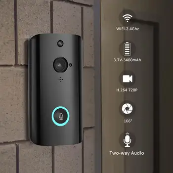 

Multi Purpose Smart Wireless Doorbell Video Camera WiFi Remote Video Door Intercom Home Security Bell