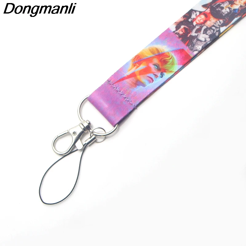 P3437 Dongmanli Давид Боуи бейдж со шнурком ID Lanyards/Мобильный телефон Веревка/ключ нашейные ремешки Ремешки