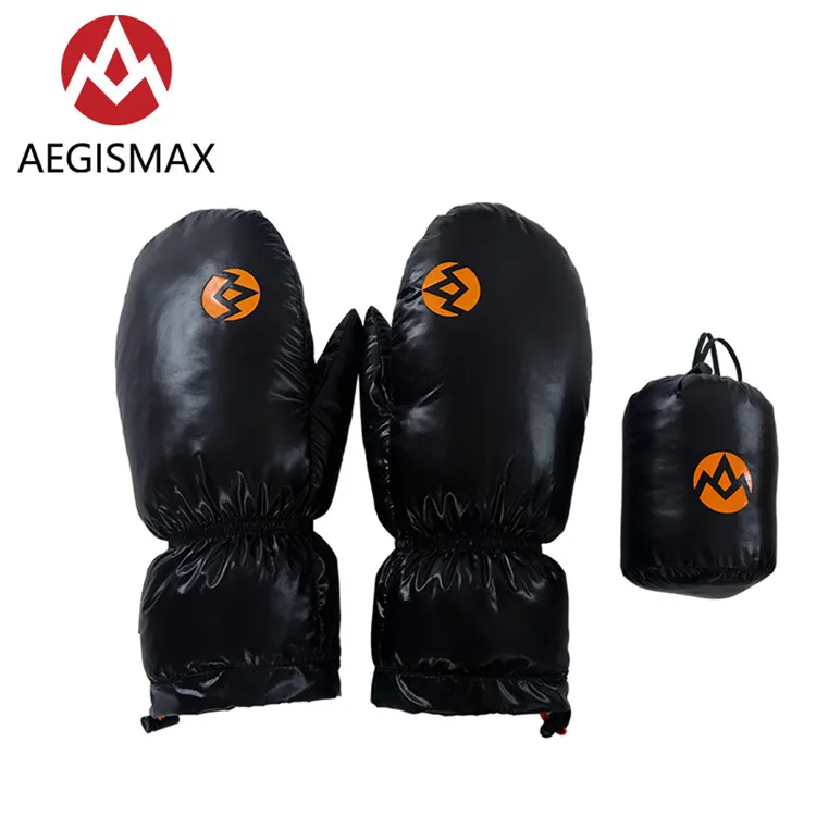 Aegismax Открытый Велоспорт Бег Кемпинг зимние теплые перчатки; 95% белый гусиный пух