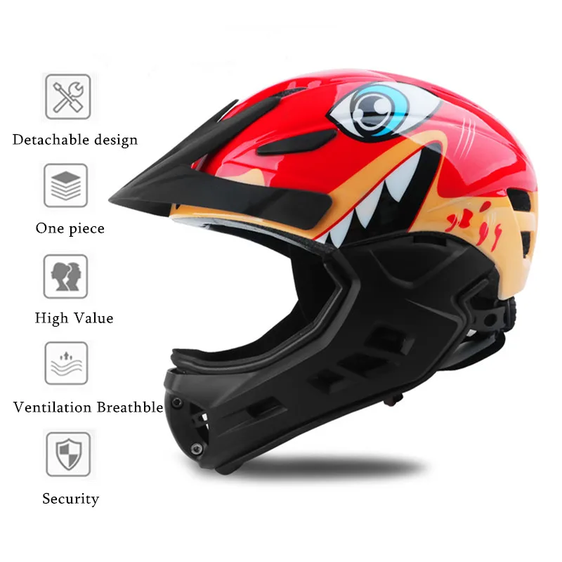 CAIRBULL Kids Bike Helmet Mtb Road Racing Bicycle Helmet Detachable Pro Protection Children 3 in1 Cycling Helmet Cascos Ciclismo