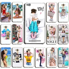 VOGUE Рождество принцесса девушка Женский жесткий чехол для телефона для Xiaomi Redmi 5A 5 Plus 6A 6 Pro 7 GO Note 4 4X5 6 7 8 Pro